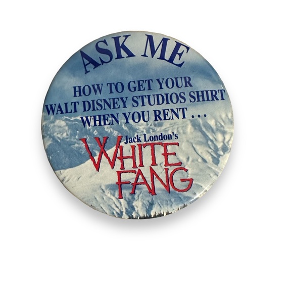 Vintage Disney Buttons LOT OF 6 Rescuers Beauty and the Beast Jungle Book 90s - Picture 7 of 8